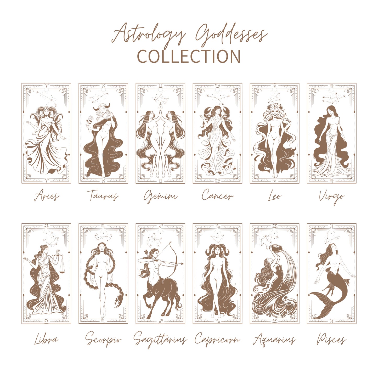 Custom Astrology Goddesses Sweatshirt