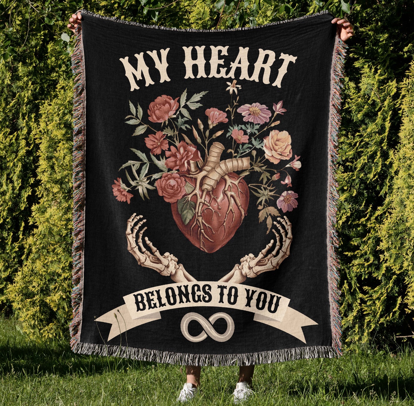 Romantic Gift Couple Forever Love Throw Blanket