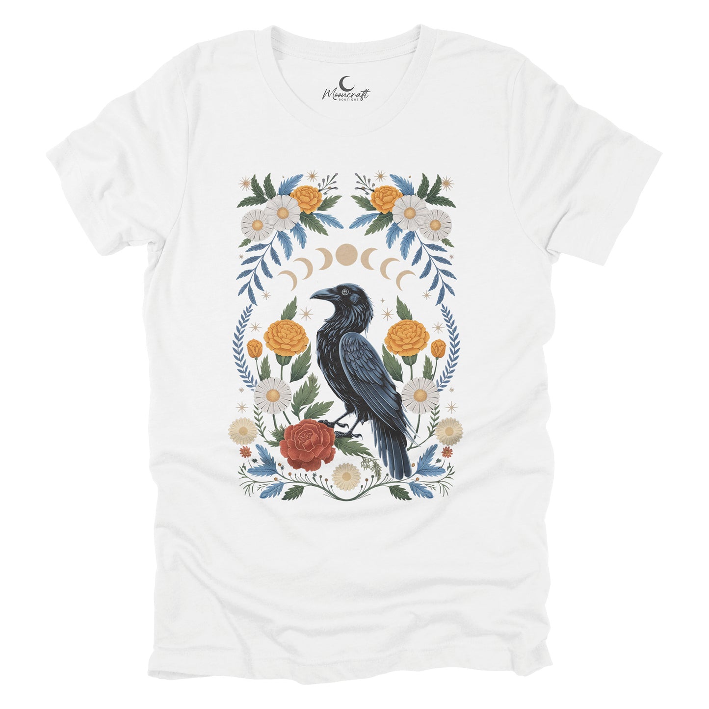 Raven Spirit Animal Boho T-Shirt