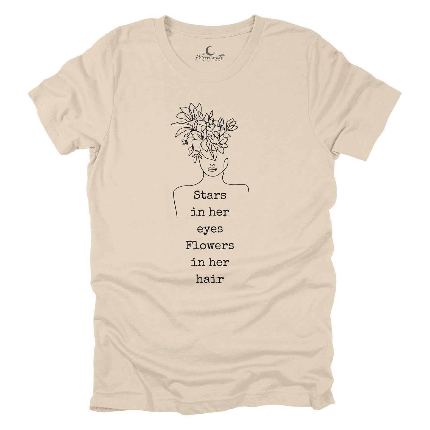 Stars in her eyes Flowers in her hair T-Shirt