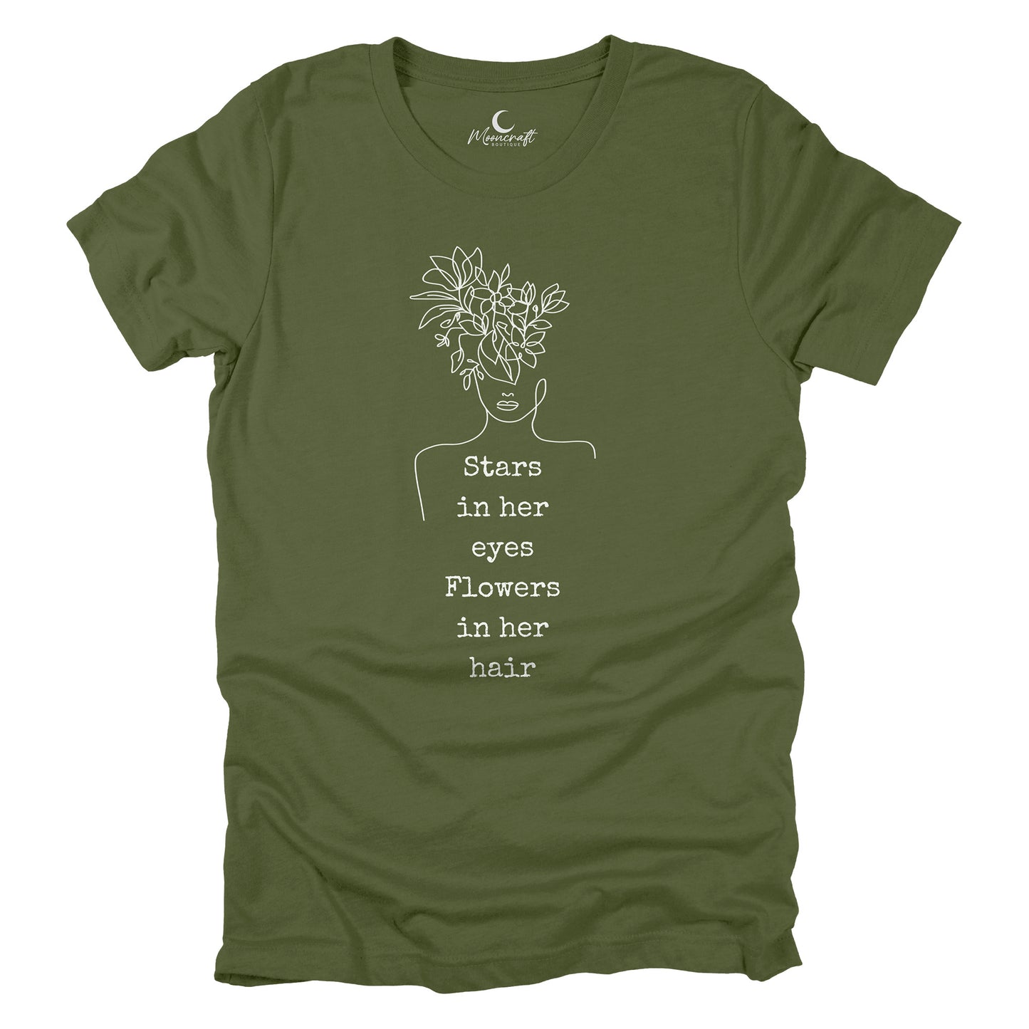 Stars in her eyes Flowers in her hair T-Shirt