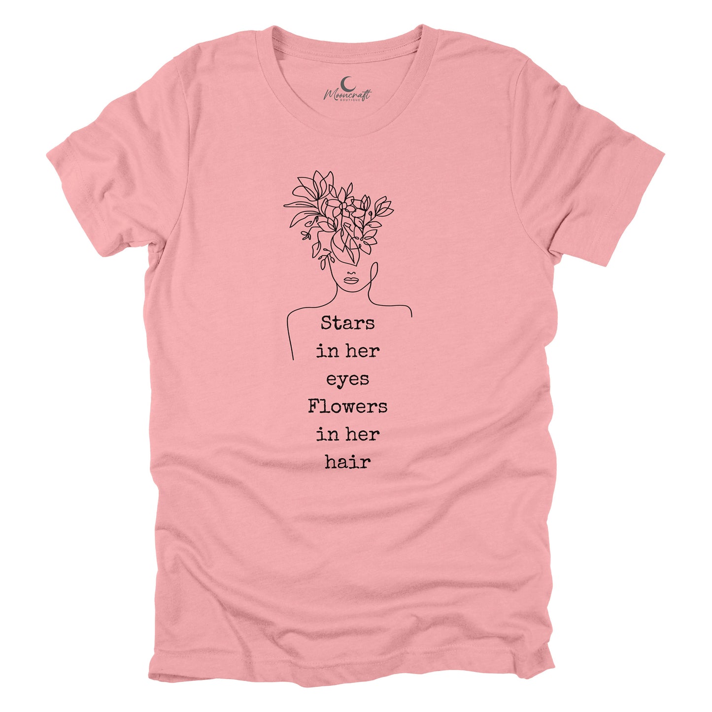 Stars in her eyes Flowers in her hair T-Shirt