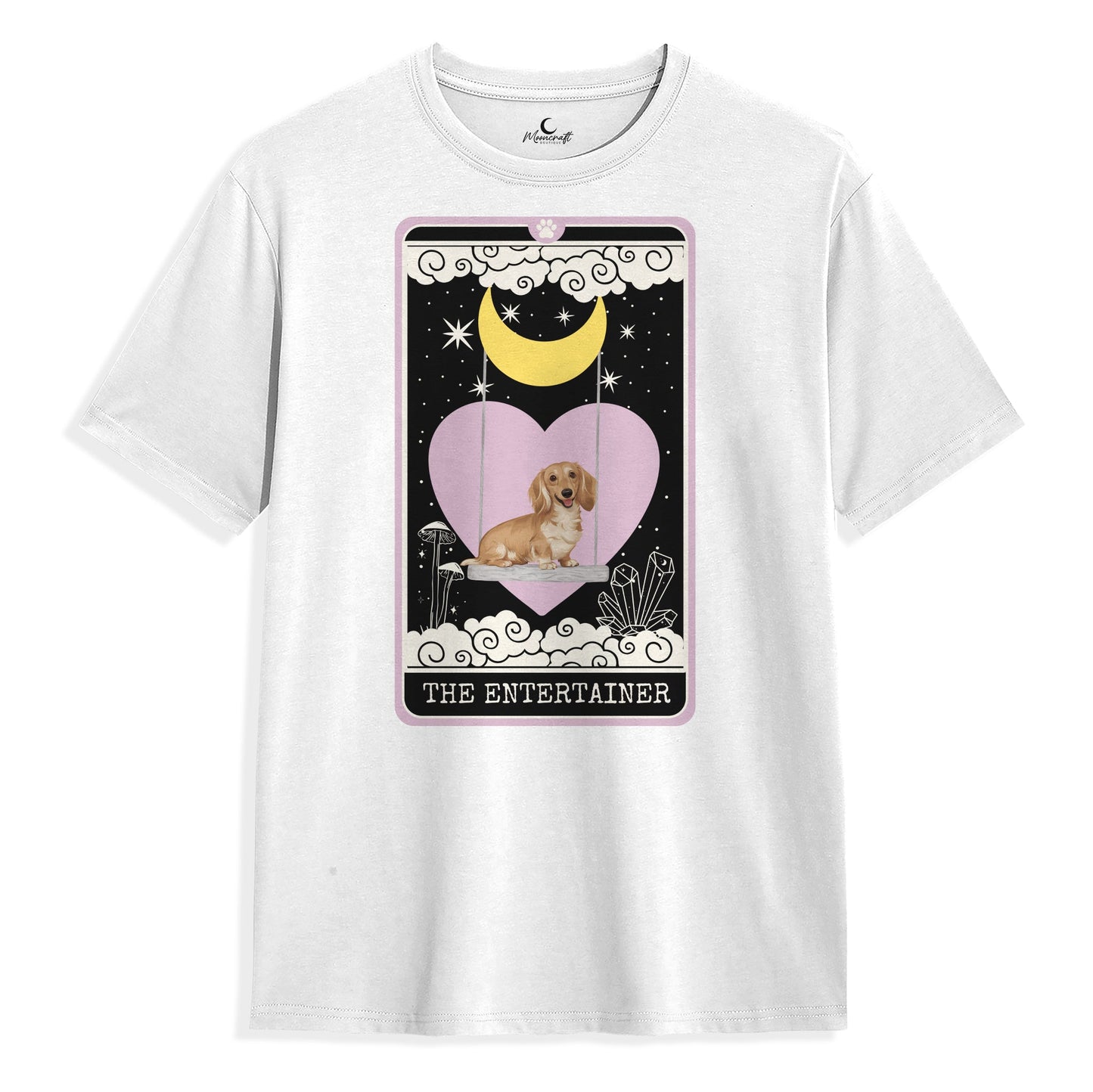 The Entertainer - Fawn Long Haired Dachshund T-Shirt