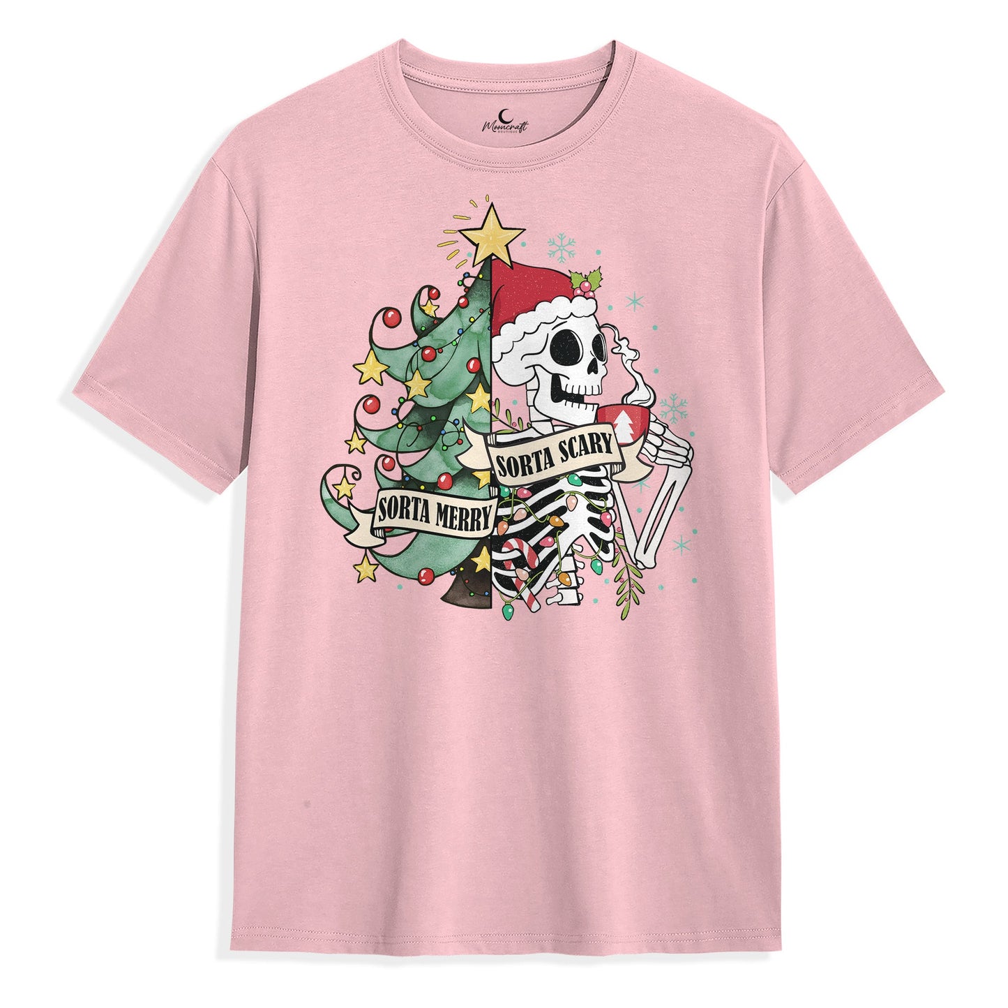 Funny Sorta Merry Sorta Scary Christmas T-Shirt