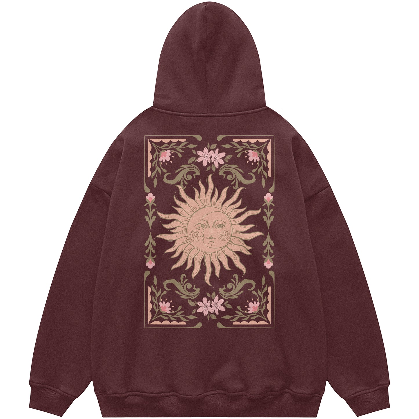 Celestial Boho Sun Moon Hoodie
