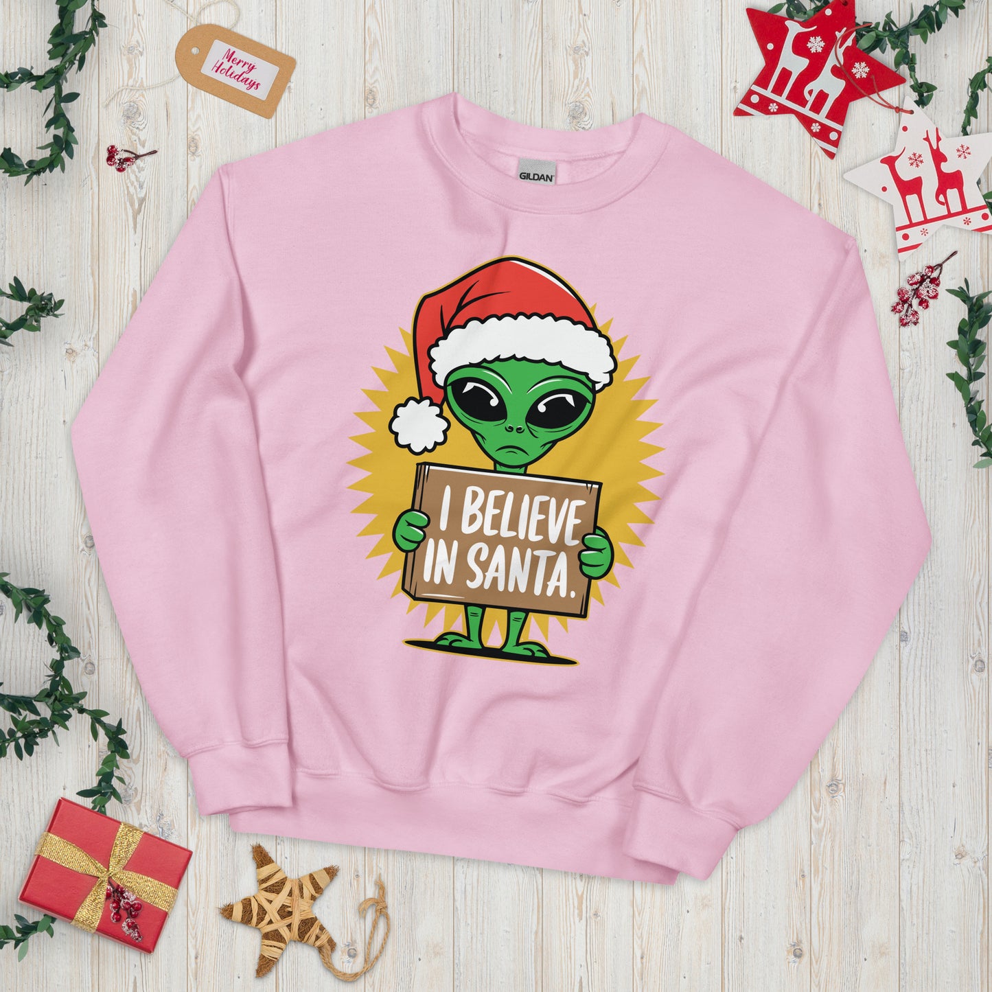 Funny Alien Christmas Sweatshirt