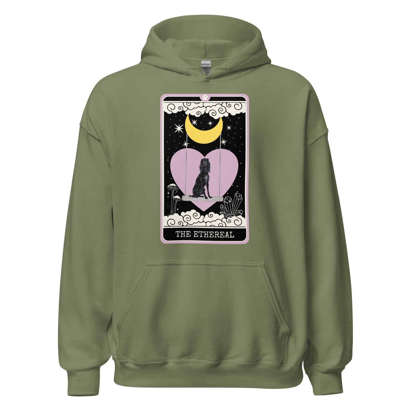 The Ethereal - Black Saluki Hoodie