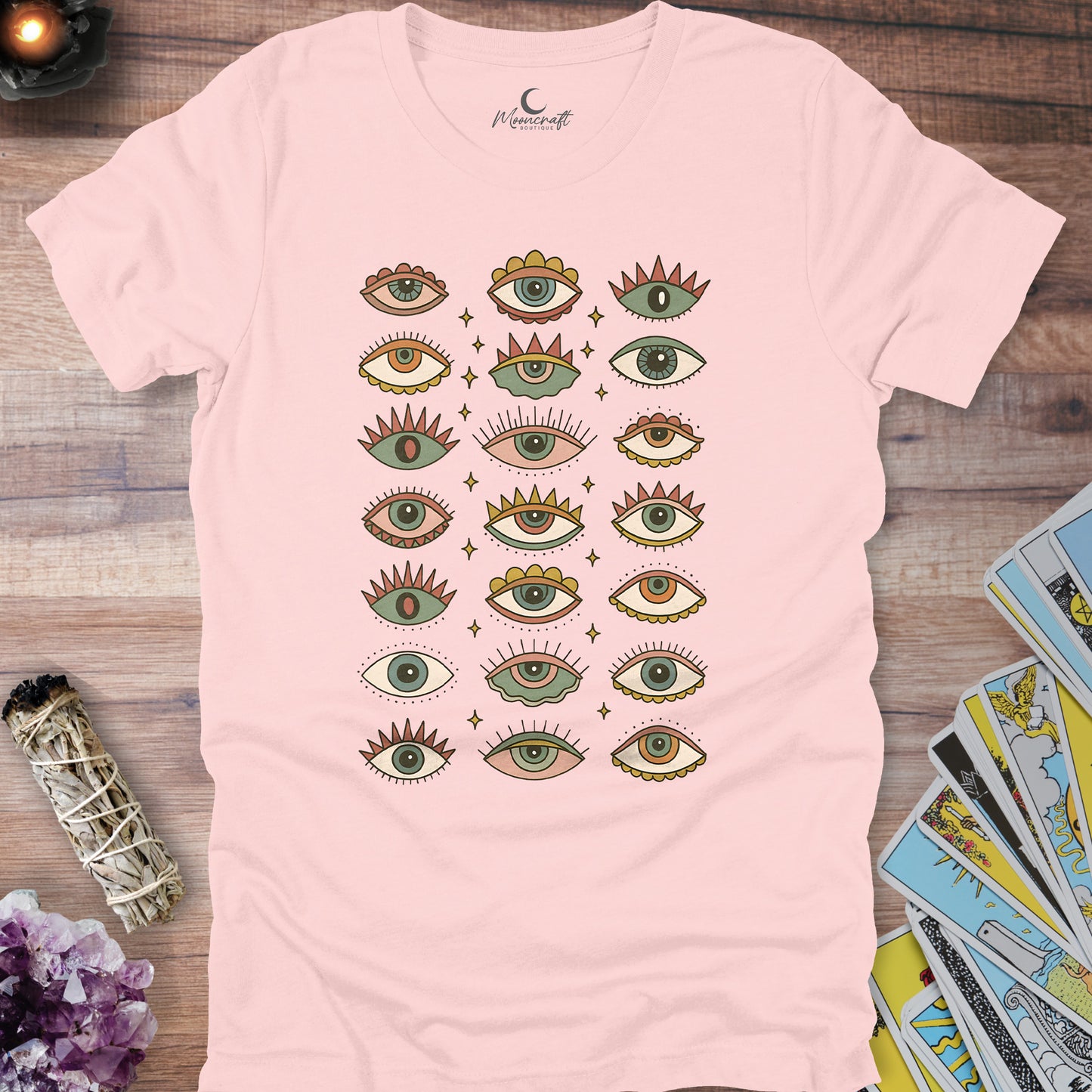 Evil Eye Pattern T-Shirt