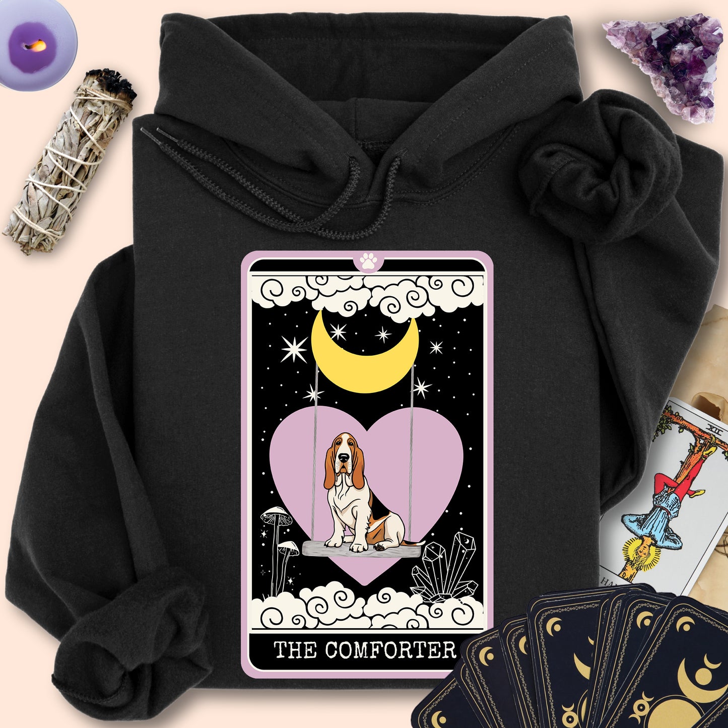 The Comforter - Basset Hound Hoodie