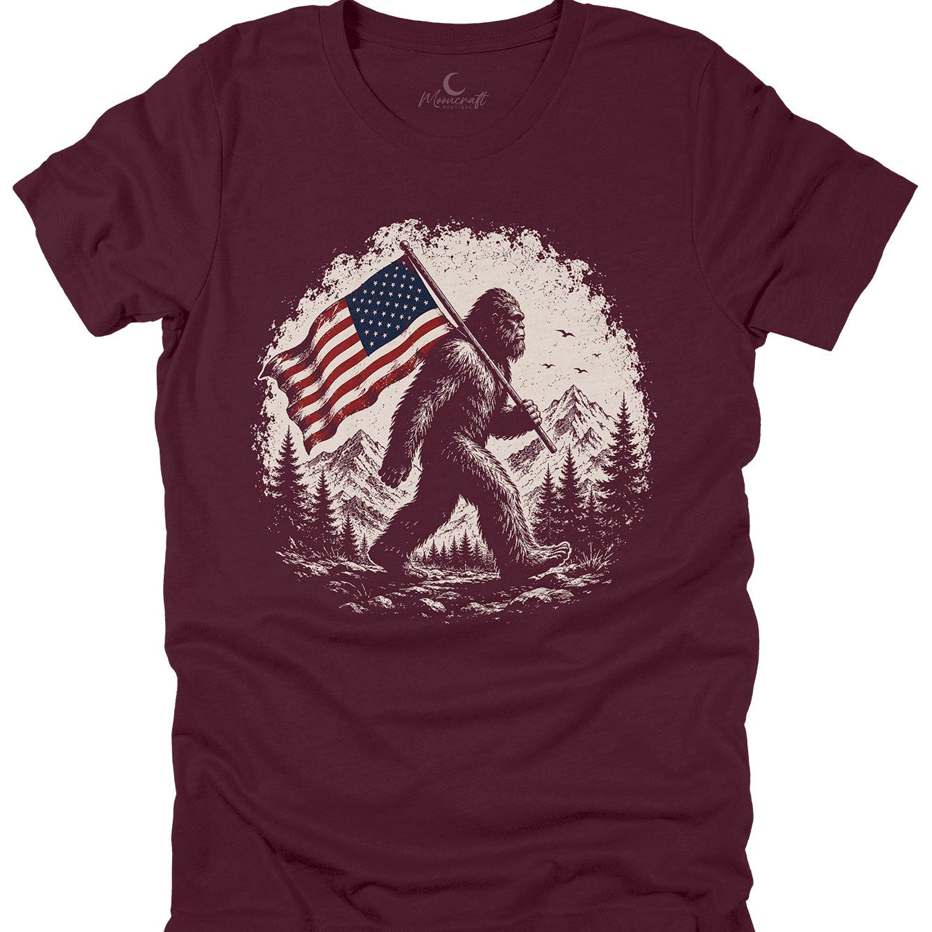 Patriotic Bigfoot T-Shirt