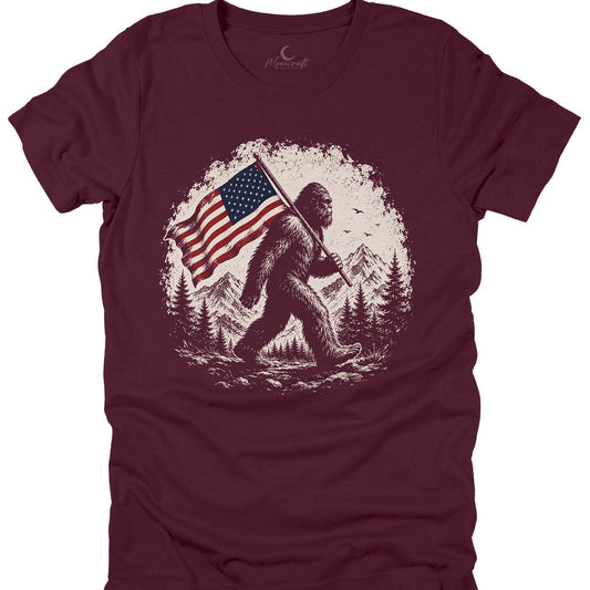 Patriotic Bigfoot T-Shirt