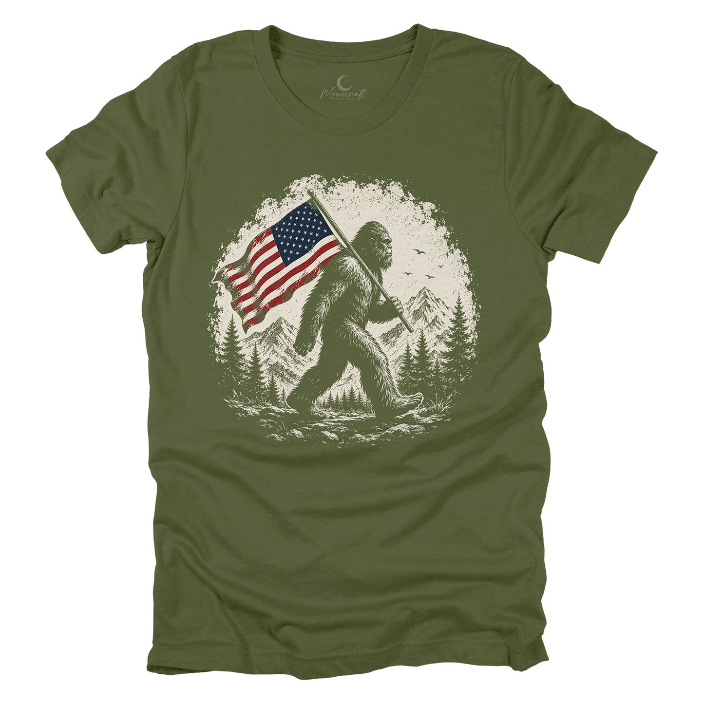 Patriotic Bigfoot T-Shirt