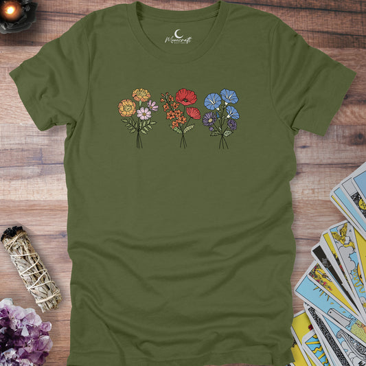 Custom Birth Month Flower T-Shirt