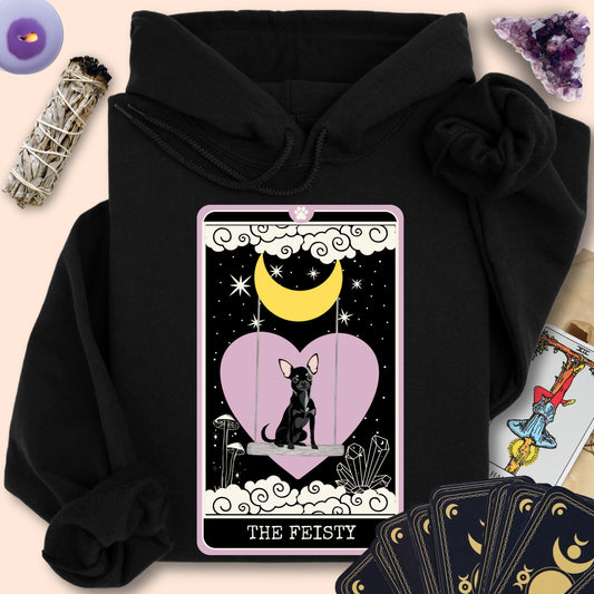 The Feisty - Black Chihuahua Hoodie