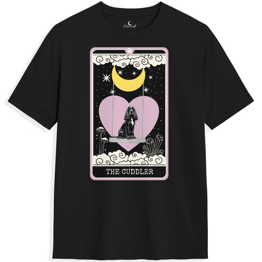 The Cuddler - Black Cocker Spaniel T-Shirt