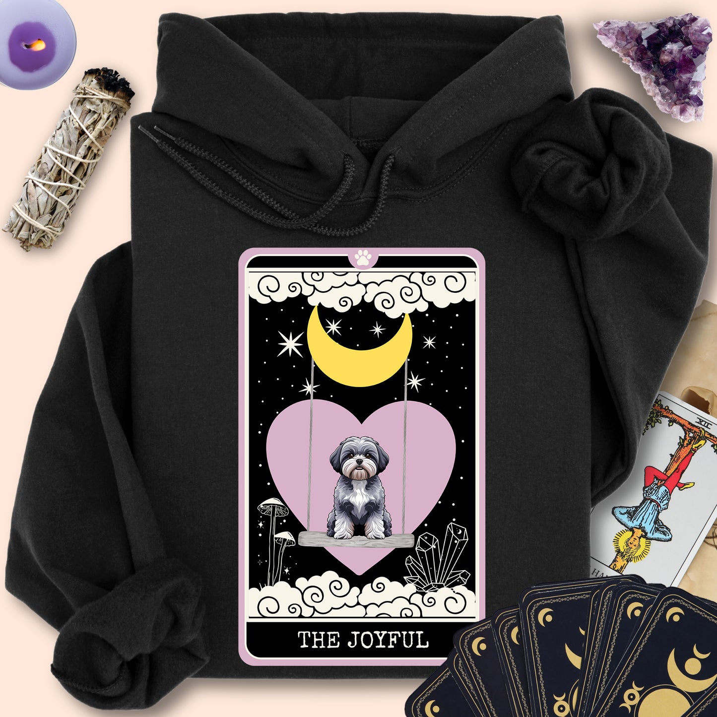 The Joyful - Blue Shih Tzu Hoodie