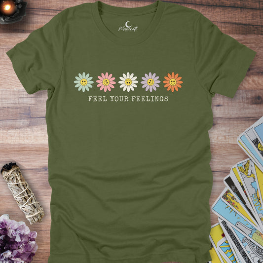 Feel Your Feelings Retro T-Shirt