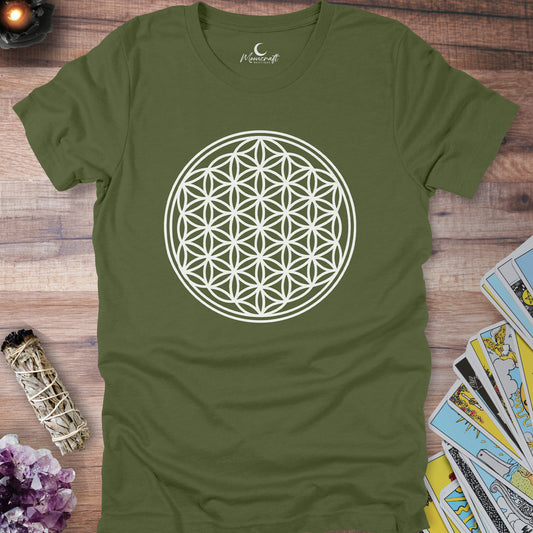 Flower Of Life Sacred Geometry T-Shirt
