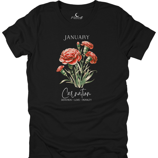 January Birth Month Flower T-Shirt