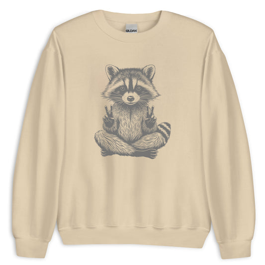 Raccoon Peace Sweatshirt