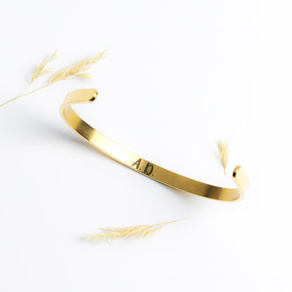 Personalized Cuff Bracelet -  The Universe always conspires in my favor