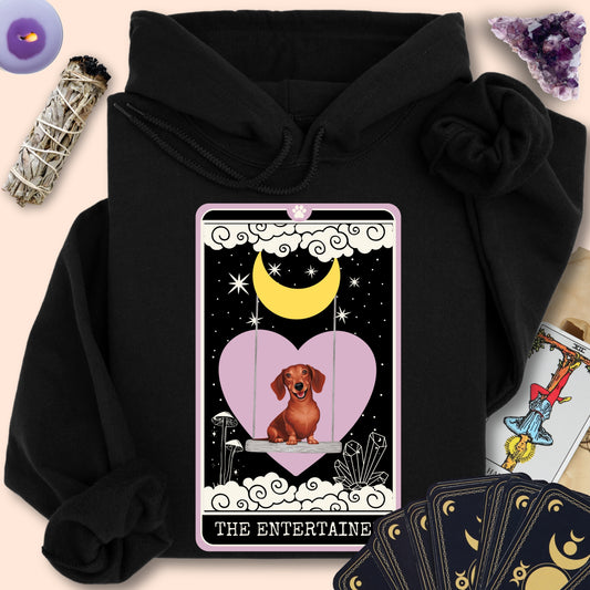 The Entertainer - Red Dachshund Hoodie