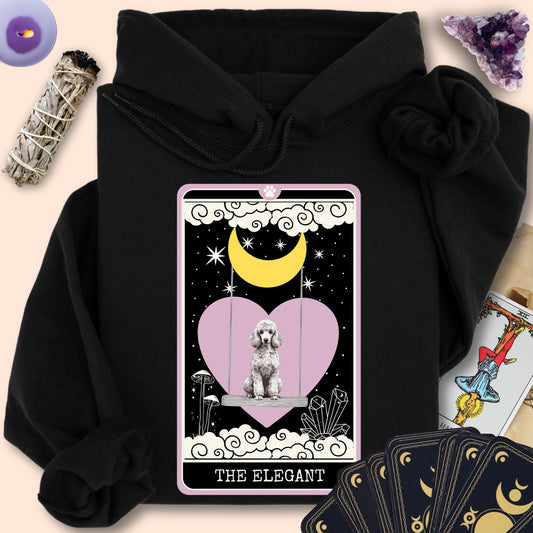 The Elegant - Silver Poodle Hoodie