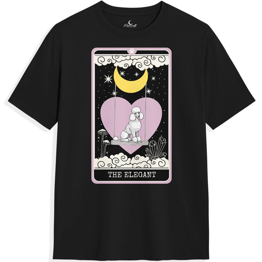 The Elegant - White Poodle T-Shirt