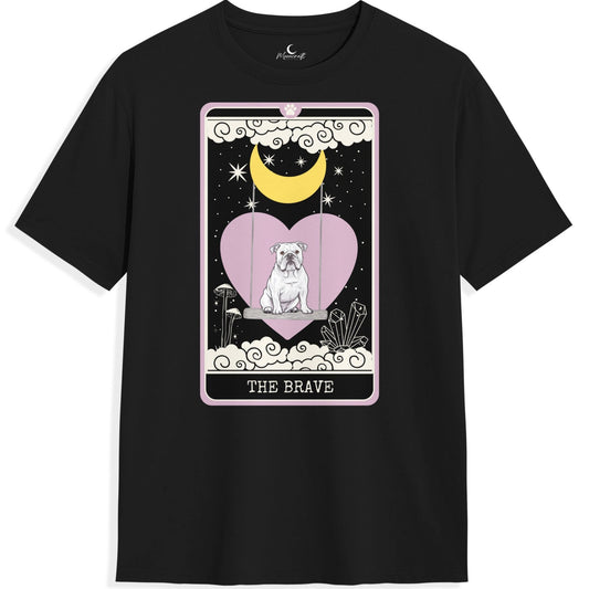 The Brave - White English Bulldog T-Shirt