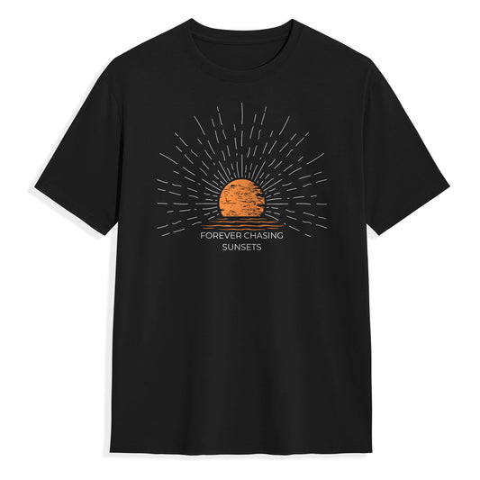 Forever Chasing Sunsets Cotton T-Shirt