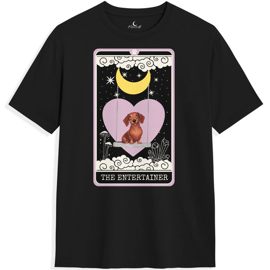 The Entertainer - Red Dachshund T-Shirt