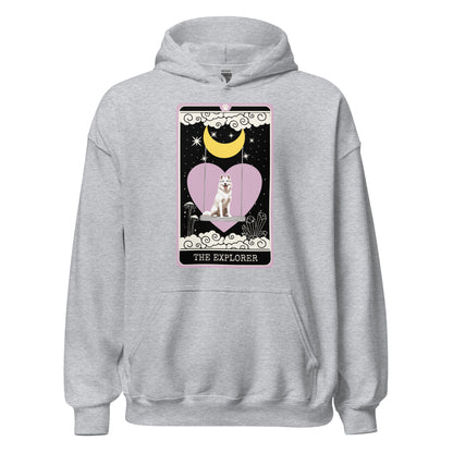 The Explorer - White Husky Hoodie
